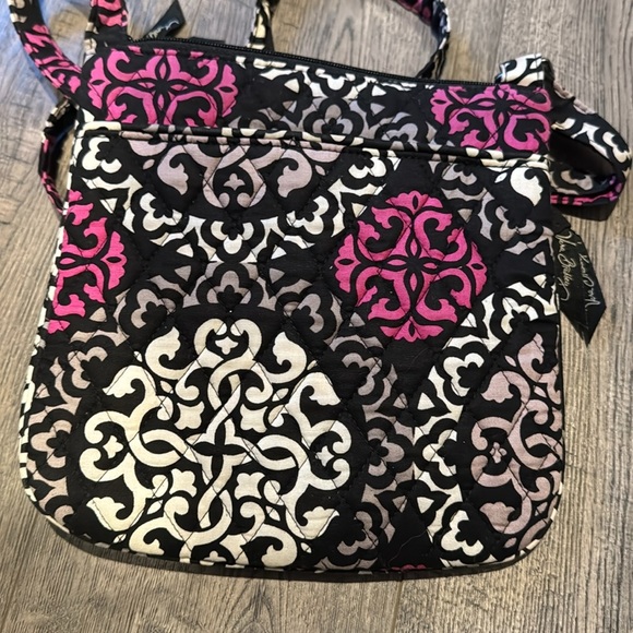 Vera Bradley Windsor Navy Shoulder Bag w/Front Zipper Pocket - Picture 6 of 8